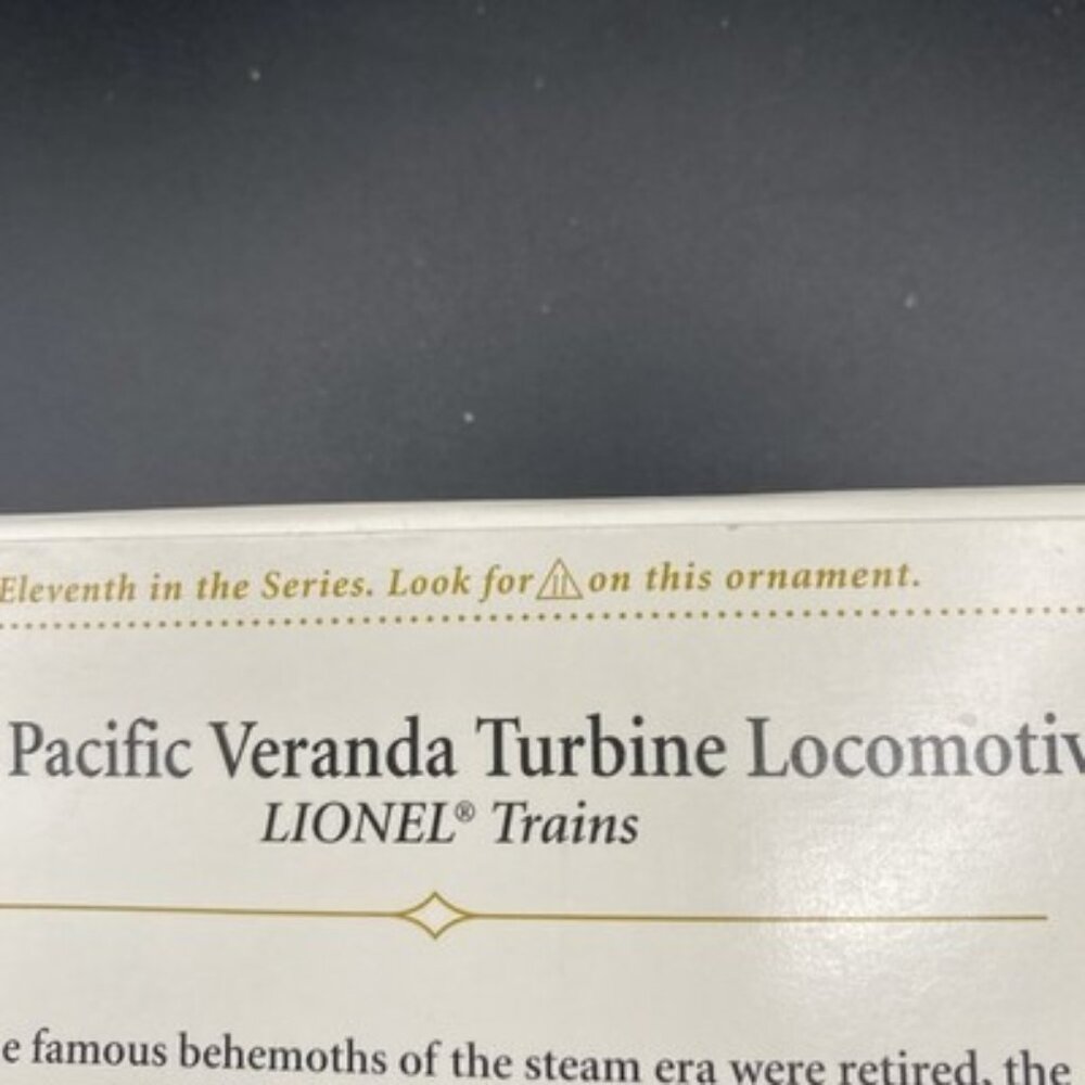 NIB Hallmark Lionel Union Pacific Veranda Turbine Locomotive 2006 Ornament - Picture 4 of 7